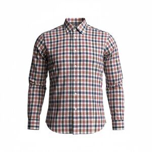 Peter Millar Red and Blue Checkered Shirt Button Down